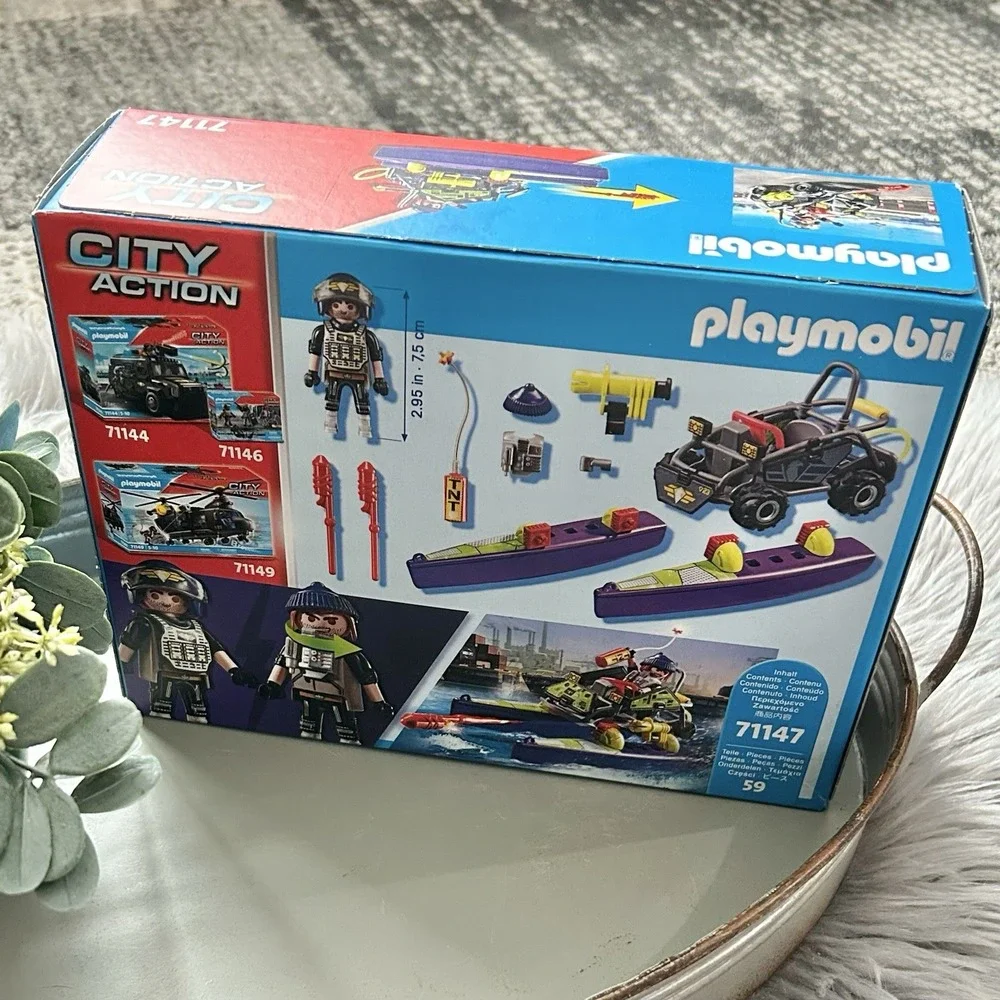 Playmobil City Action Tactical Unit‎ Multi-Terrain Quad Building Set NEW #71147